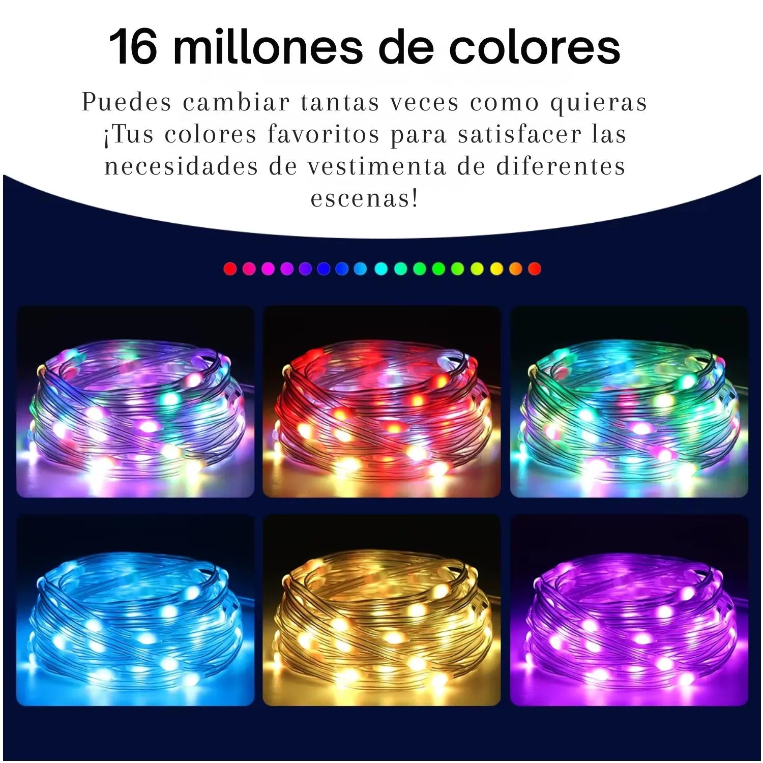 Luces Led de Navidad 5m Inteligentes